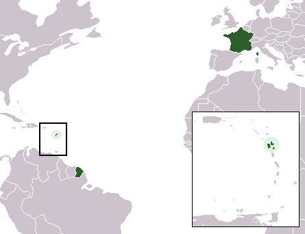 Расположение департамента Гваделупа (Guadeloupe) Расположение департамента Гваделупа (Guadeloupe)