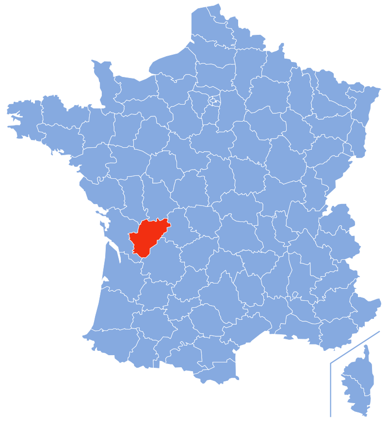 Расположение департамента Шаранта (Charente) Расположение департамента Шаранта (Charente)