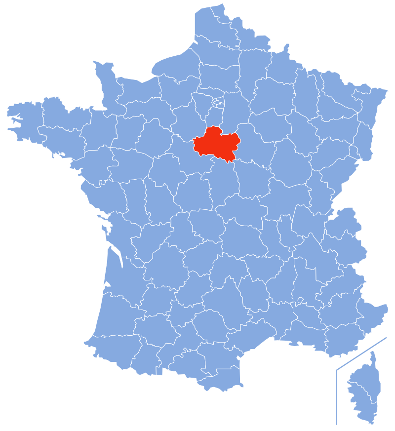 Расположение департамента Луаре (Loiret) Расположение департамента Луаре (Loiret)