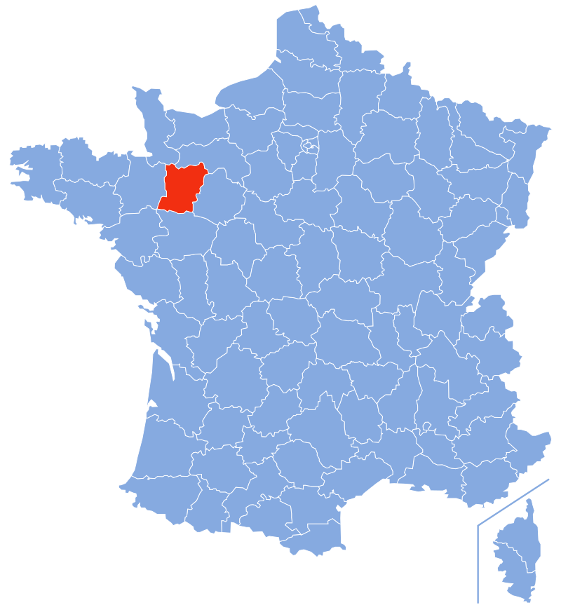 Расположение департамента Майен (Mayenne) Расположение департамента Майен (Mayenne)
