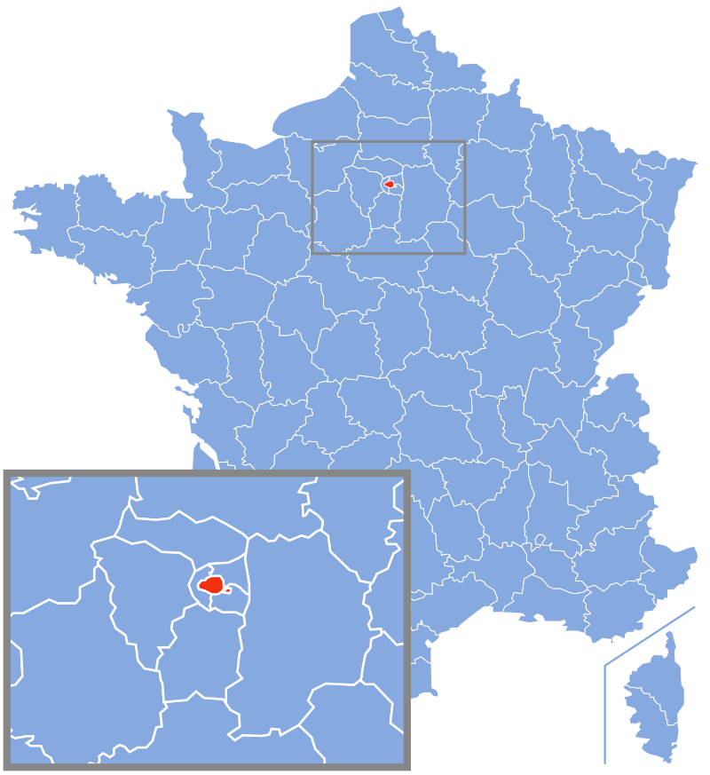 Расположение департамента Париж (Paris) Расположение департамента Париж (Paris)