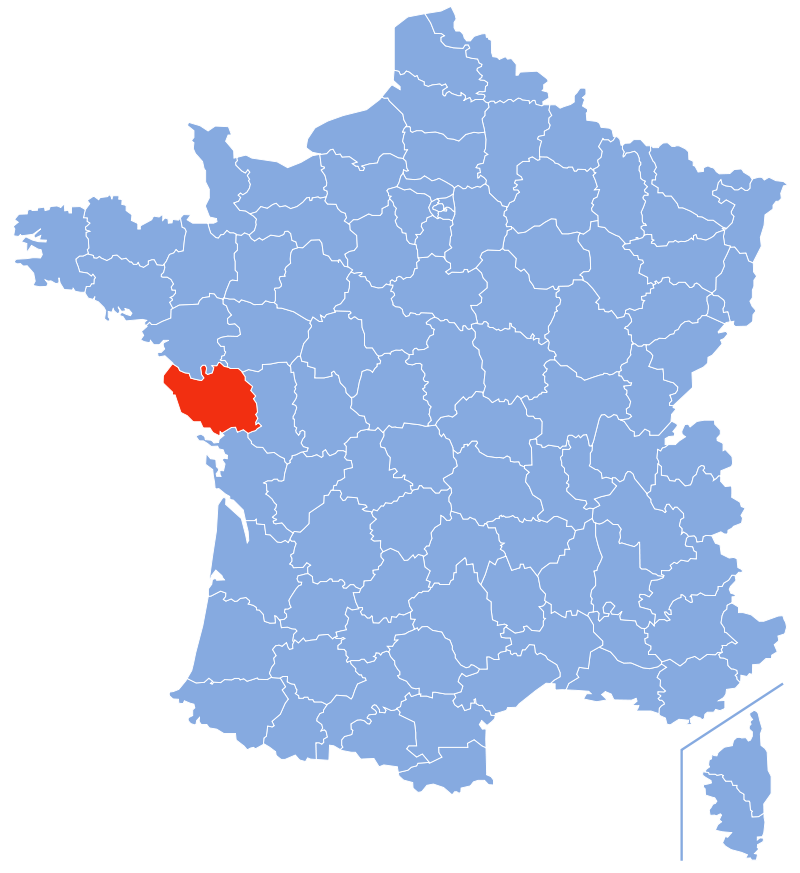 Расположение департамента Вандея (Vendée) Расположение департамента Вандея (Vendée)