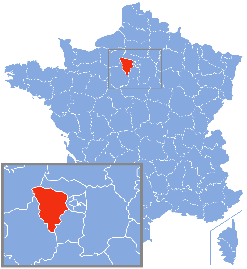 Расположение департамента Ивелин (Yvelines) Расположение департамента Ивелин (Yvelines)