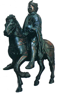 Конная статуя Карла Великого. Бронза. Около 870 г.
