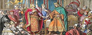 Распад империи Каролингов (IX в.в.)