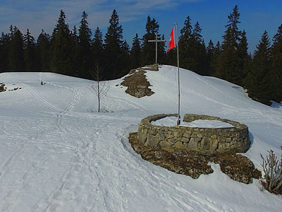 Гора Кре де ла Нёв (Crêt de la Neuve): 1494 м