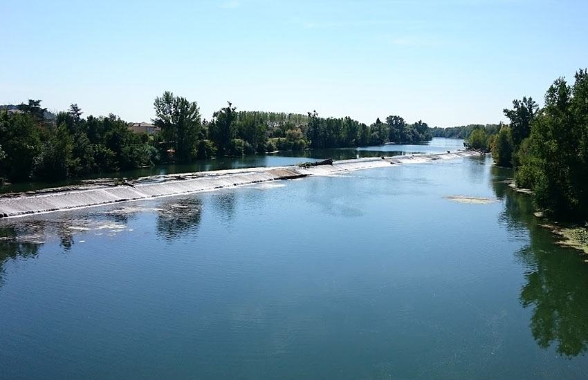 Река Тарн (Tarn) в нижнем течении