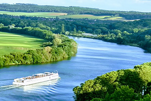 Река Сена (Seine) в Нормандии