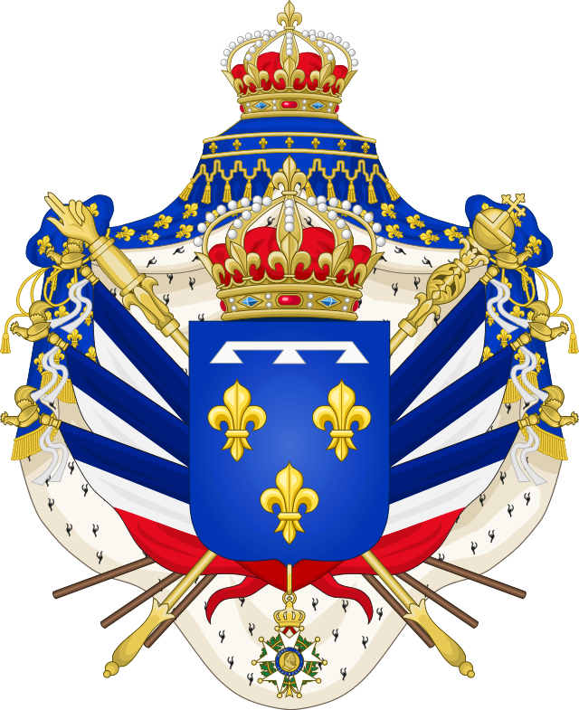 Герб Франции при последнем короле Франции Луи-Филиппе I (1830-1831) Герб Франции при последнем короле Франции Луи-Филиппе I (1830-1831)