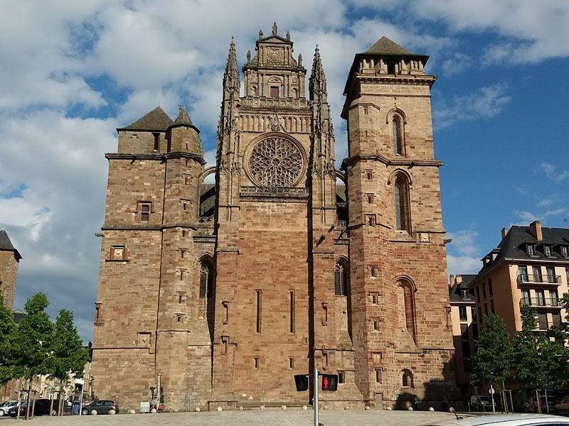 Город Родез (Rodez) - собор Нотр Дам де Родез