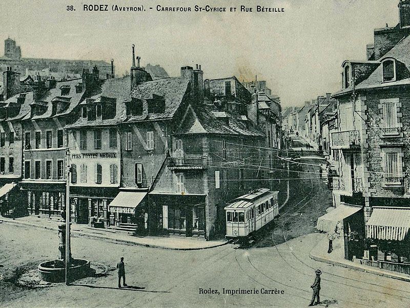 Город Родез (Rodez) в начале ХХ века