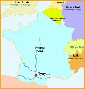 Железнодорожное сообщение Тулузы